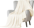 Walensee Fleece Blanket Plush Throw Fuzzy Lightweight (King Size 108x90 Cream) Super Soft Microfiber Flannel Blankets for Couch, Bed, Sofa Ultra Luxurious Warm and Cozy for All Seasons