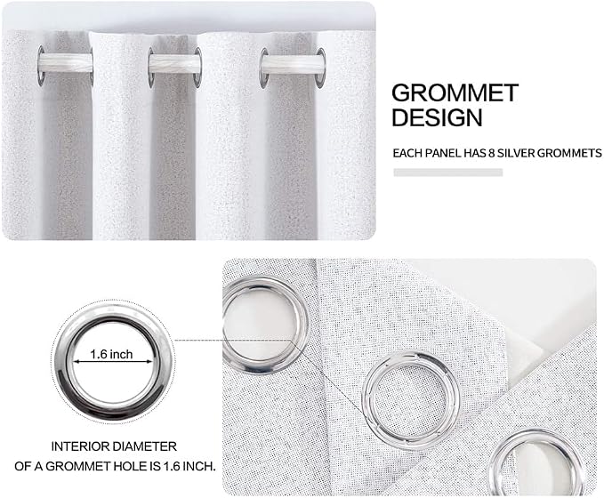 MIULEE 100% Blackout Linen Curtains - Image 4