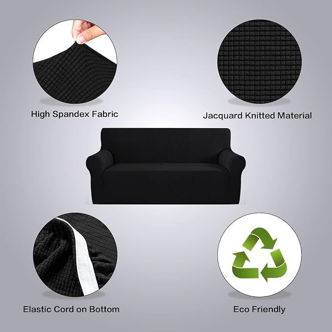 H.VERSAILTEX Stretch Sofa Covers 4 Seater Sofa Slipcovers - Image 4