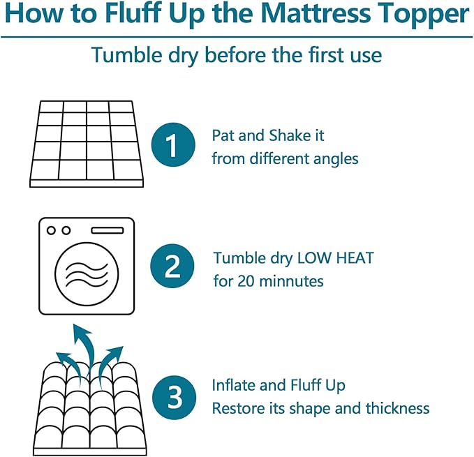 CHOKIT Full Mattress Topper, Extra Thick Pillow Top Mattress Pad for Back Pain Relief, Cooling Bed Topper Mattress Cover with 8-21 Inch Deep Pocket