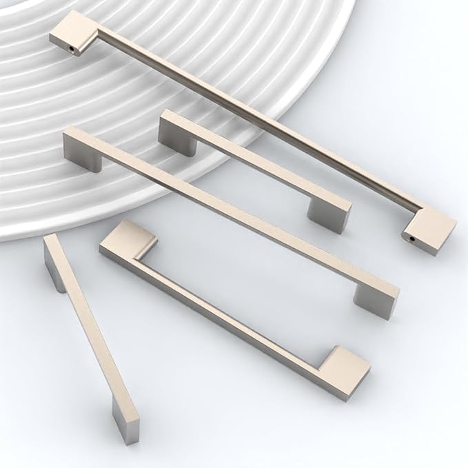 10 Pack Brushed Satin Nickel Cabinet Pulls 3 Inch Cabinets Handles Kitchen Hardware for Cabinets Nickel Dresser Pulls