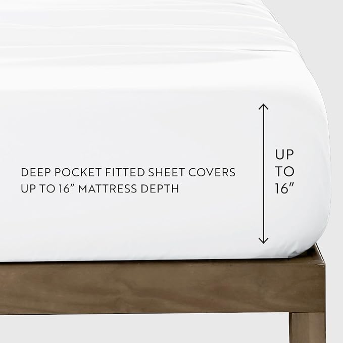Linen Market Double-Brushed Microfiber Twin XL Sheet Set 3 Piece – Oeko-TEX Certified Ultra Soft & Wrinkle-Free - 16" Deep Pocket Sheets - Easy Care Twin XL Size - Blush