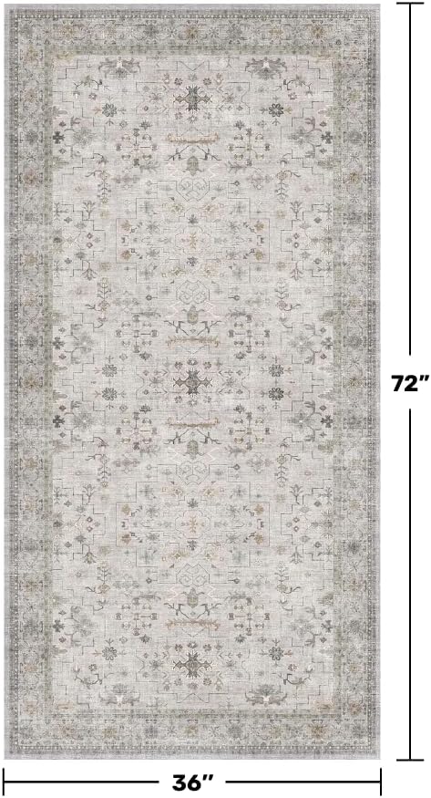 Boho 3x6 Large Bathroom Rug - Image 2