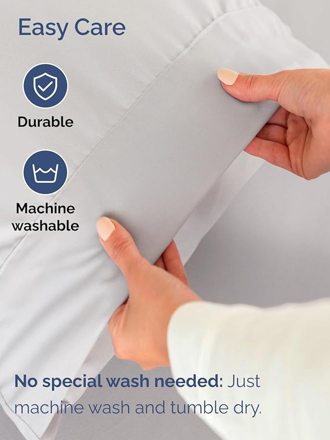 Extra Deep King Sheet Set - 6 Piece Breathable & Cooling Sheets - Hotel Luxury Bed Sheets Set - Easy & Secure Fit - Soft, Wrinkle Free & Comfy Sheets Set - French Grey Sheet Set w/Extra Deep Pockets