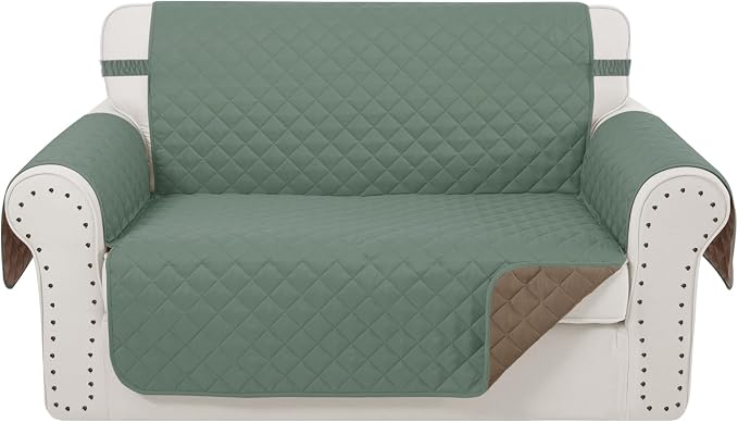 Reversible 45" Small Loveseat Sofa Covers, Friendly Furniture Protector by LuxshareHome