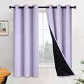 Yakamok Lilac 100% Blackout Curtains 63 Inches Long by Yakamok
