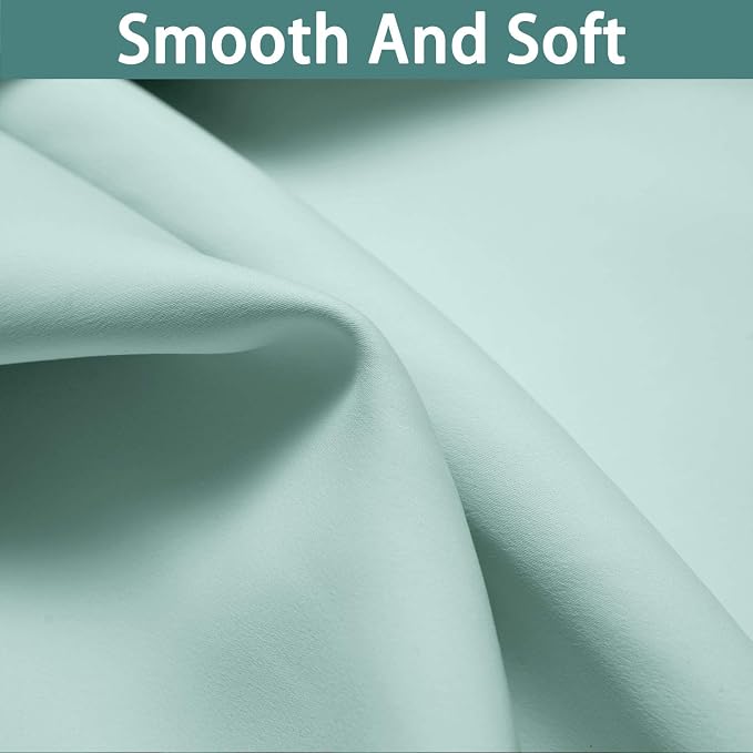 Yakamok Aqua 100% Blackout Curtains 72 Inches Long - Image 7