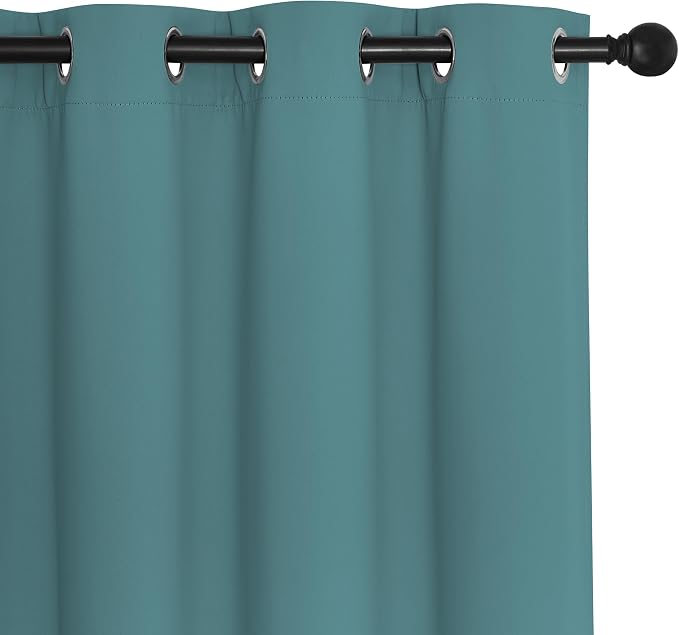NICETOWN Sea Teal Blackout Curtains - Image 7