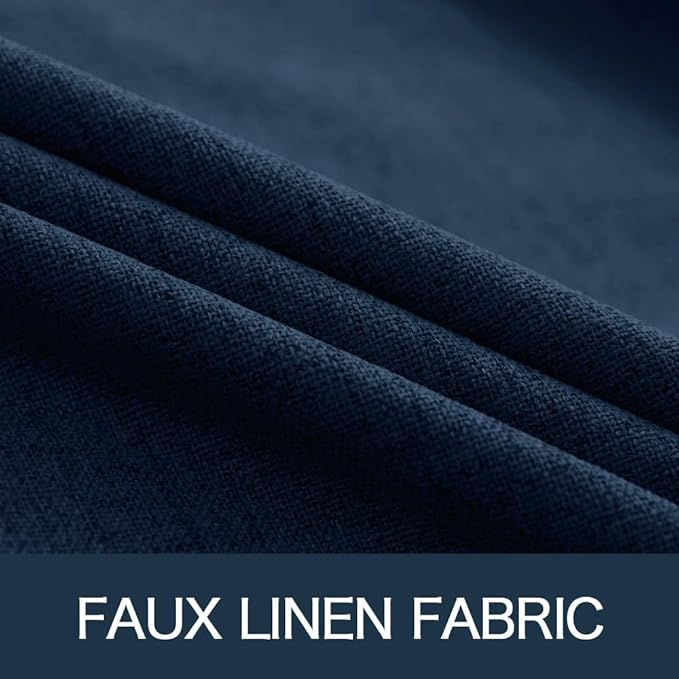 MIULEE 100% Blackout Linen Curtains - Image 5