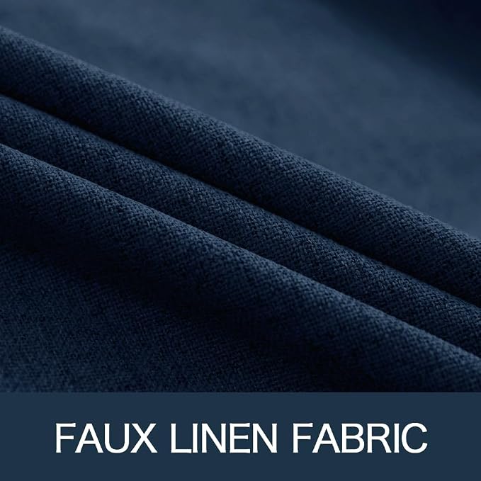 MIULEE 100% Blackout Linen Curtains - Image 5