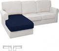 XINEAGE Chaise Cover for L Shaped Sofa, Sectional Couch Covers for Pets by XINEAGE