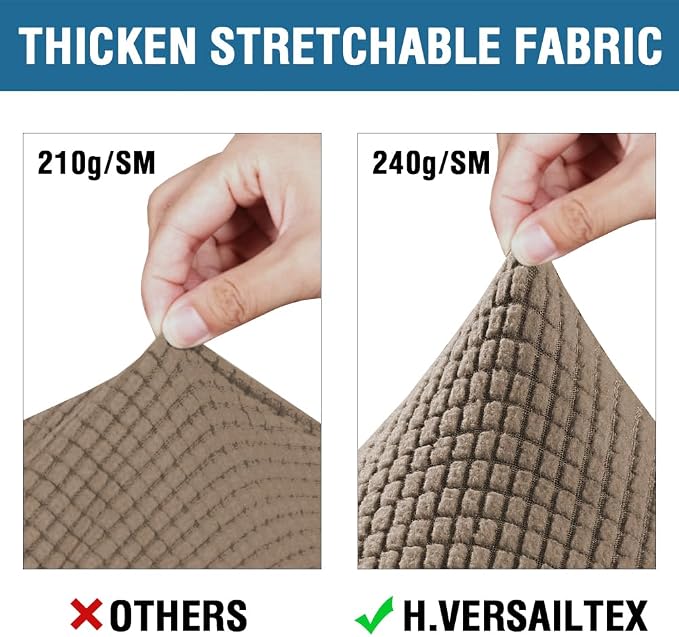 H.VERSAILTEX 4 Piece Stretch Sofa Covers - Image 3