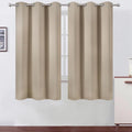 Blackout Curtains 42 x 63 inch/Khaki Curtains Set of 2 Panels/Thermal Insulated by Lemomo