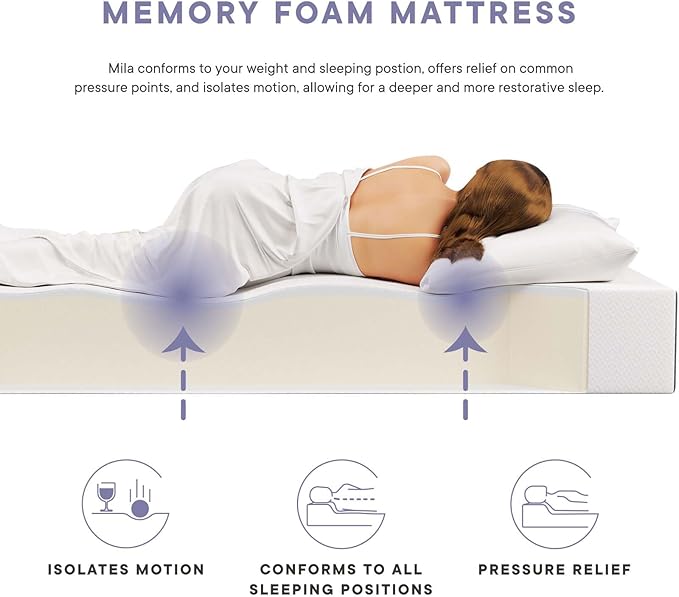 Modway MOD-7102-WHI Mila 12" Twin Mattress, White
