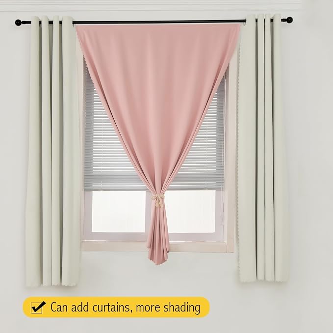 Self Adhesive Blackout Curtains- Stick on Curtains Shades Window Blinds Curtain - Image 8