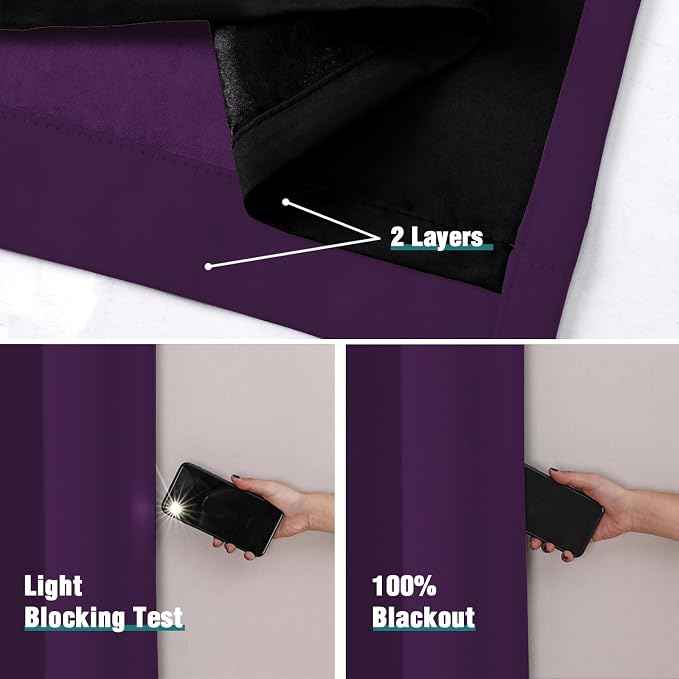 ChrisDowa 100% Blackout Curtains - Image 4