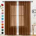 SpaceDresser Sheer Voile Window Treatment Rod Pocket Curtain Panels by SpaceDresser