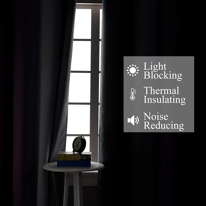 Purple and Grey Ombre Blackout Curtains - Image 3