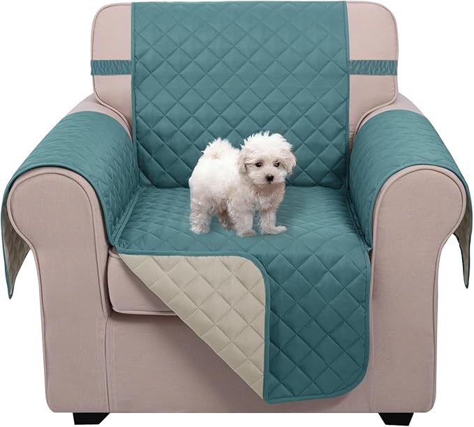 U-NICE HOME Reversible Recliner Chair Covers, Pet Friendly, Elastic Straps by U-NICEHOME