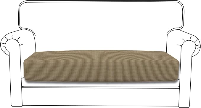 Easy-Going Stretch 1 Piece Loveseat Couch Cushion Cover by Easy-Going