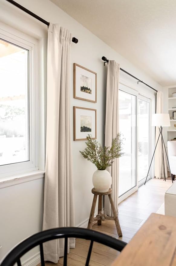 Faux Linen Total Blackout Curtains - Image 5