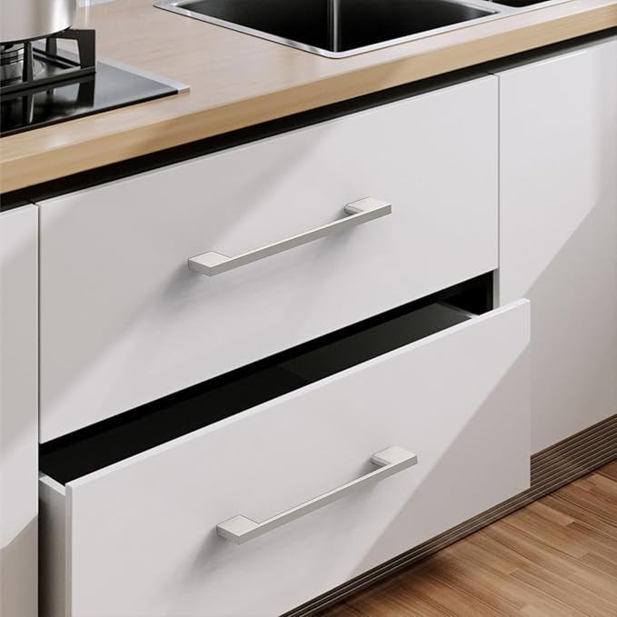 10 Pack Brushed Satin Nickel Cabinet Pulls 5 Inch Cabinets Handles Kitchen Cabinet Hardware Handle for Nickel Dresser Pulls
