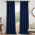 Yakamok Room Darkening Curtains 52x108 inch Length Navy Blue-Living Room | 2 by Yakamok
