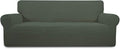 Easy-Going Stretch Oversized Sofa Couch Slipcover Washable Olive Green | by Easy-Going