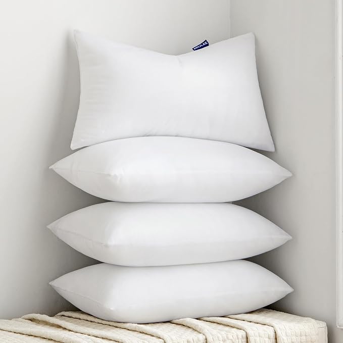 MIULEE Pillow Insert 12x20 Inch Set of 4, Decorative Throw Pillow Inserts | by MIULEE