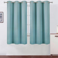 Stone Blue Thermal Blackout Curtains/38 x 63 Inch/Set of 2 Panels Room by Lemomo