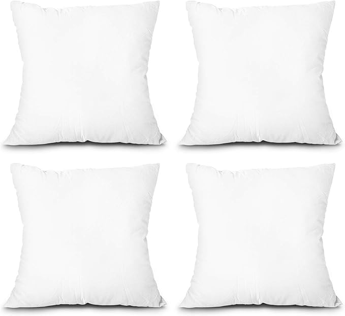 Edow Throw Pillow Insert, Lightweight Soft Polyester Down Alternative by EDOW