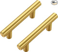 JOY DECOR 60 Pack Cabinet Handles, Gold Cabinet Pulls, 2-1/2 in Hole Center Kitchen Cabinet Handles, Stainless Steel T Bar Handles for Dresser Drawers