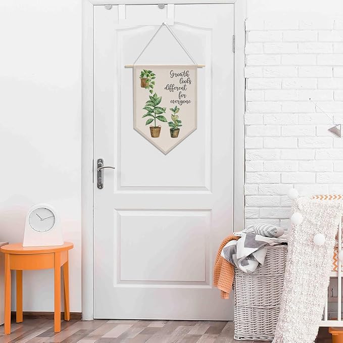 Mental Health Decor High School Classroom Decor Canvas Hanging Pennant Flag Banner Wall Sign Decor for Bedroom Classroom Playroom Game Room Front Door