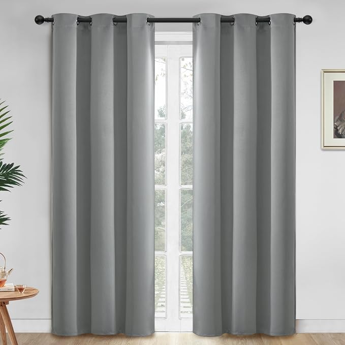 Yakamok Room Darkening Curtains 42x84 inch Length Dove Grey-Living Room | 2 by Yakamok