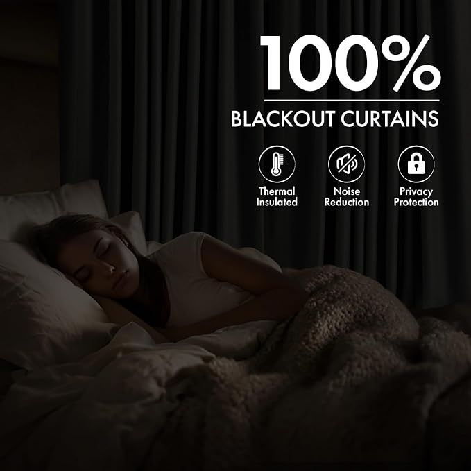 MIULEE 100% Blackout Linen Curtains - Image 2