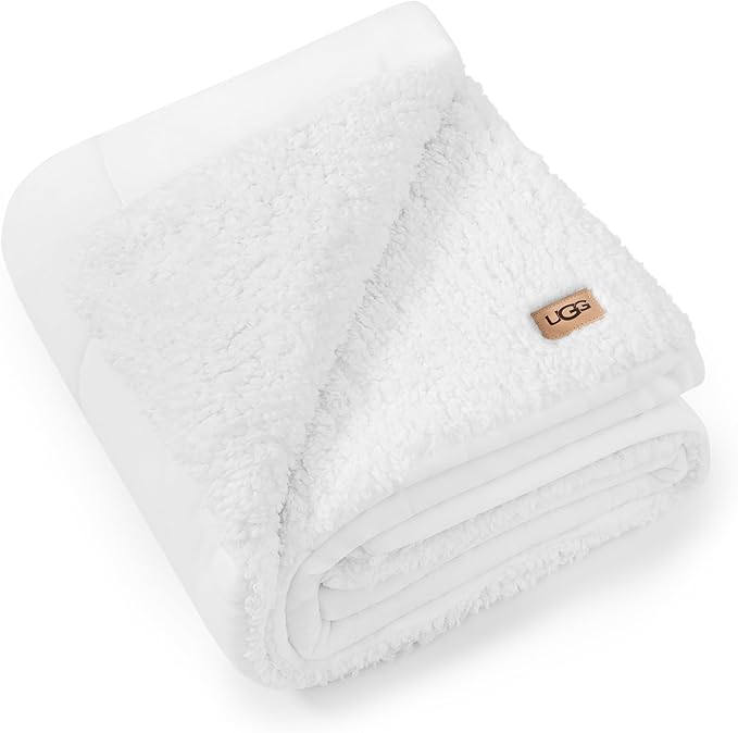 UGG Nita Throw Blanket for Couch, Fleece Blanket, Machine Washable, Soft & Cozy by Unknown