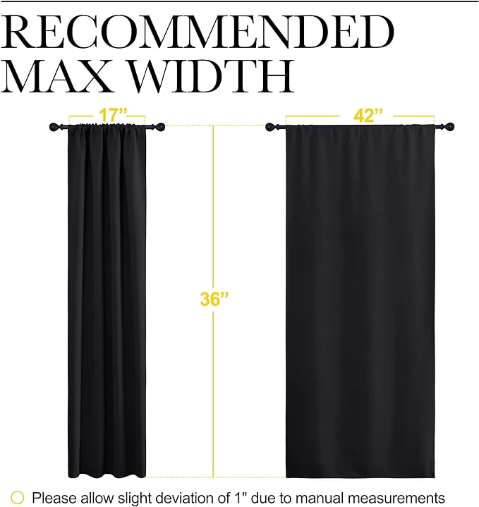 NICETOWN Short Curtains 36 inches Long, Kitchen Window Curtains Over Sink - Image 7