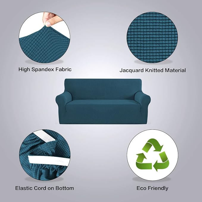 H.VERSAILTEX Stretch Sofa Covers 4 Seater Sofa Slipcovers - Image 4