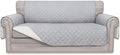 Easy-Going Reversible Couch Cover, 2 Cushion Sofa, Light Gray/Ivory | Oversized by Easy-Going