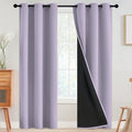 SimpleHome Lilac 100% Blackout Curtains Room Darkening Living Room 84 Inch | by SimpleHome