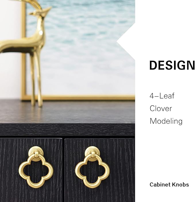 Cupboard Knobs Cabinet Knobs Drawer knobs, Zinc Alloy Gold Knobs for Dresser, Cupboard Knobs for Kitchen, Bathroom (Style C-2)