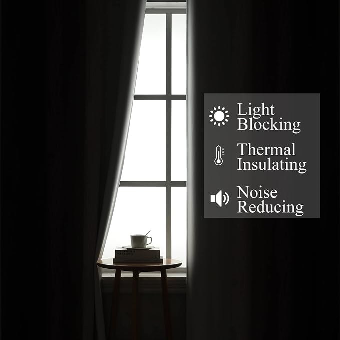 Purple and Greyish White Ombre Blackout Curtains - Image 3