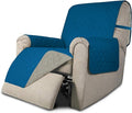 Easy-Going Reversible Couch Cover, Recliner 19 in, Peacockblue/Beige | Machine by Easy-Going