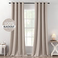MIULEE 100% Blackout Linen Curtains by MIULEE