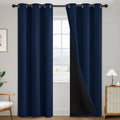 SimpleHome Navy Blue 100% Blackout Curtains Room Darkening Living Room 84 | by SimpleHome