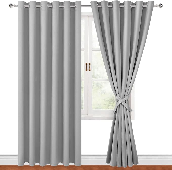 Blackout Curtains for Bedroom, 70 x 84 Inch, 2 Panels | Thermal Insulated & by Hiasan