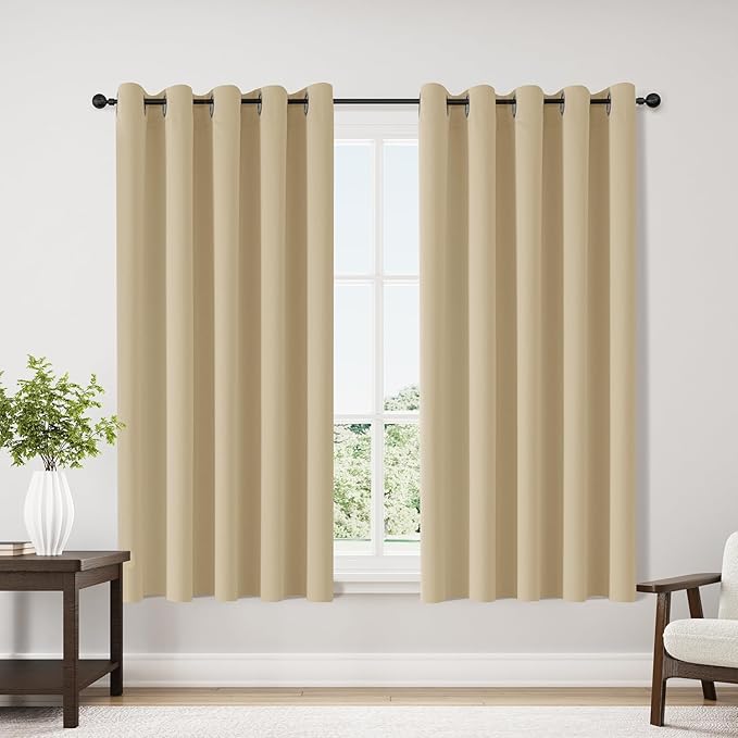 ChrisDowa Blackout Curtains for Bedroom and Living Room 70 Inches Wide | 2 by ChrisDowa