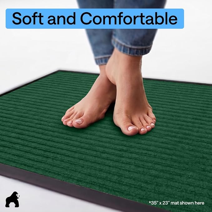 GORILLA GRIP Waterproof Traffic Guard Door Mat, Indoor Outdoor Heavy Duty - Image 8