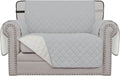 Easy-Going Reversible Couch Cover, Chair 30 in, Light Gray/Ivory | Machine by Easy-Going