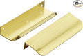 Ravinte Hardware 20 Pack Gold Cabinet Handles, 4.75 Inch (120mm) Finger Edge Pulls, 3.75 Inch Hole Center, Finger Pulls for Cabinets